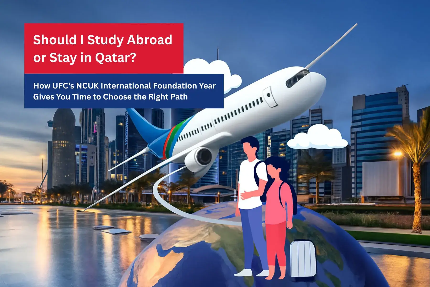 Should I Study Abroad or Stay in Qatar? How UFC’s NCUK International Foundation Year Gives You Time to Choose the Right Path.